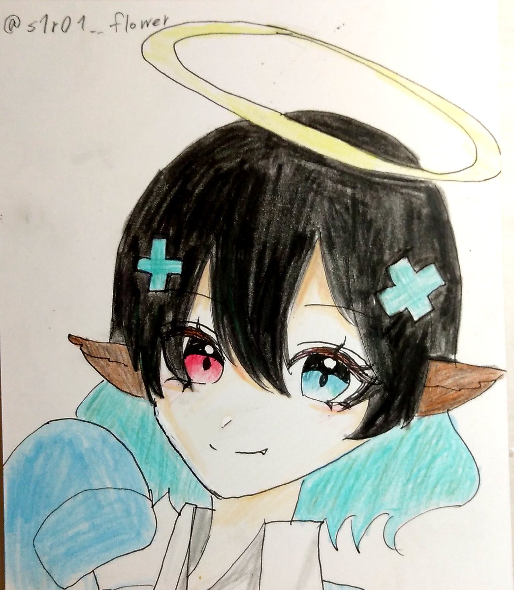 s1r01__flower's tweet image. 代理ちゃんのキャラデザ見た時から好みすぎて描いてみたくて描かせていただきました💕💕
iPad治った時また描きたい...
#びびすけっち
#絵描きさんと繋がりたい  #絵描きフォロバ100
