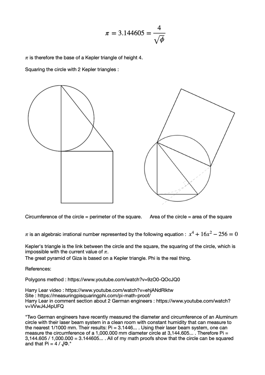 Arthur_3144's tweet image. #pi #pinumber #phi #phinumber #KeplerTriangle #Giza #greatpyramid