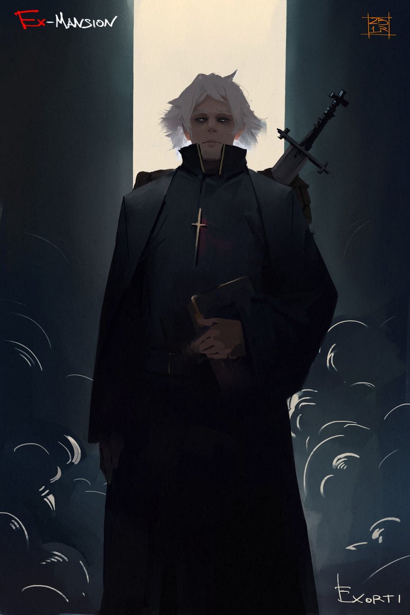 Main Character, Exorti. 
"A lot of demons are ancient beings, they are oblivious to an idea of a gun, so it's ineffective against them"
#2b1r #exmansion
