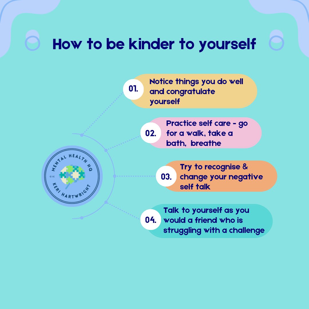 MentalHealthCIC's tweet photo. Self compassion is so beneficial for mental health. How will you be more compassionate to yourself this week? #selfcompassion https://t.co/wDKt5SspgR