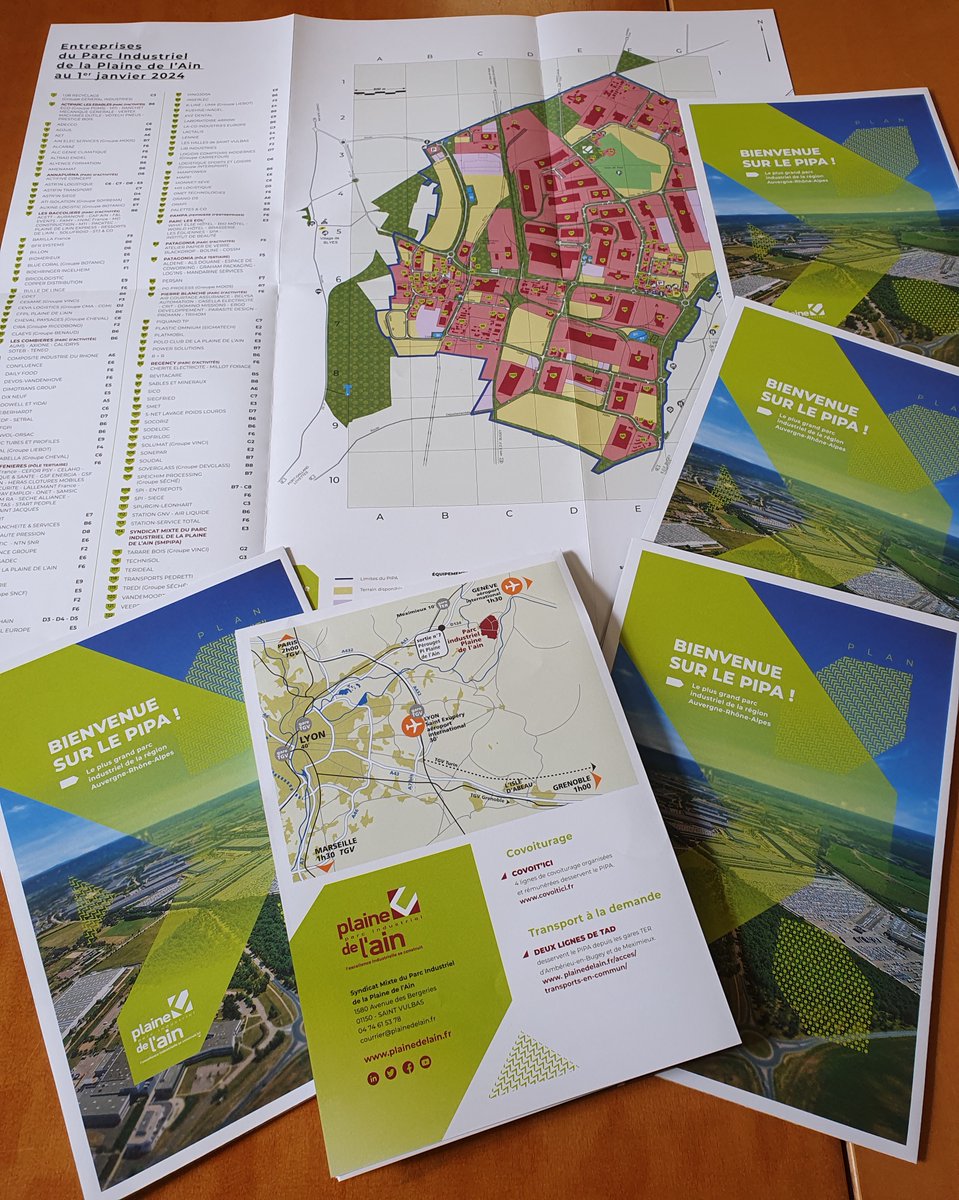 Le nouveau plan du Parc Industriel de la Plaine de l'Ain est disponible ! Idéal pour s'orienter sur ses 1000 hectares ou pour localiser les 180 entreprises du Parc !
plainedelain.fr/wp-content/upl…
#PIPA #industrie #foncier