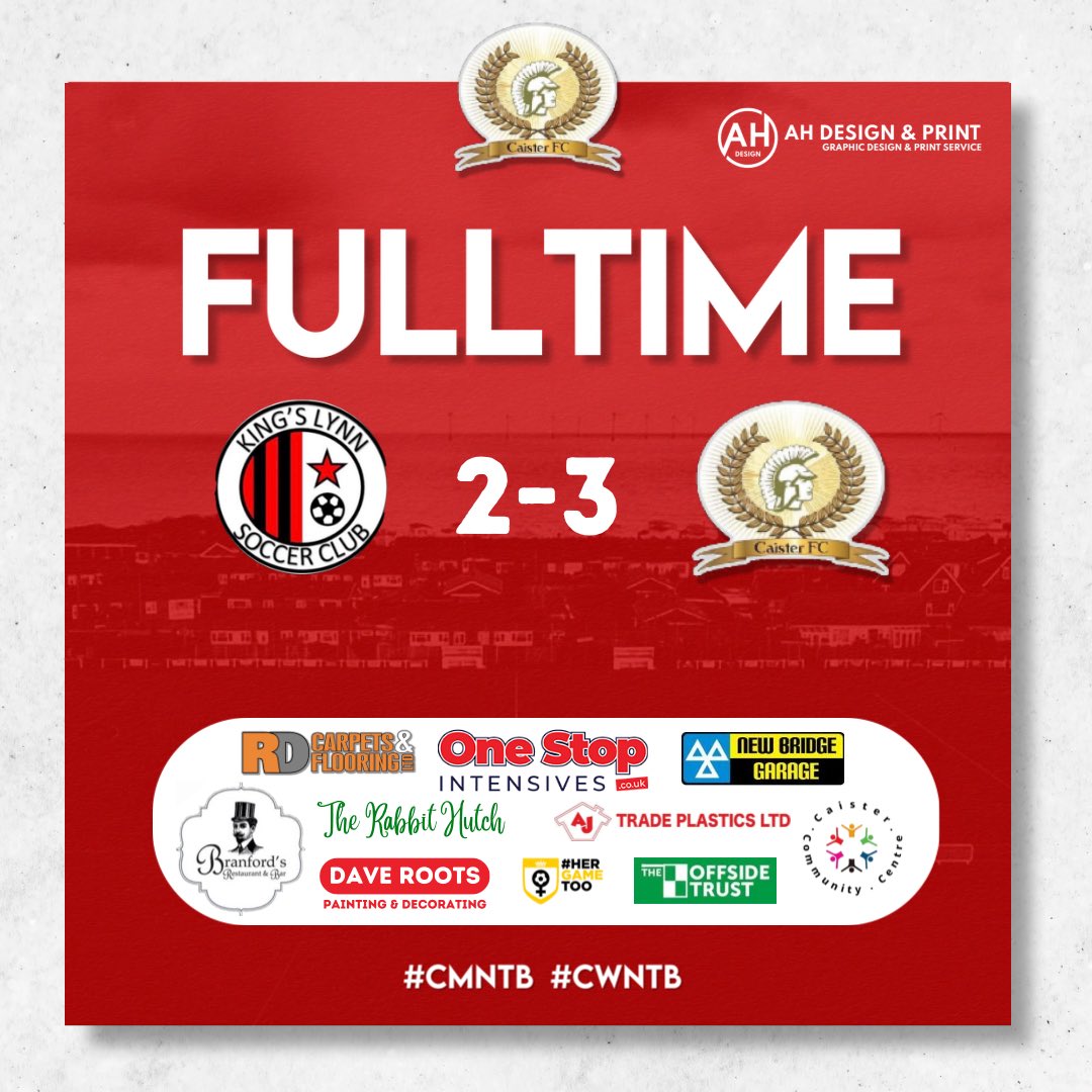 caisterfc1's tweet photo. ⚪️🔴 || FULLTIME || 🔴⚪️ 

The ladies win 3-2 in a tight game away to @WomenKlsc to stay top of the league!!

Goal scorers were Hayley, Freya and Lauren 

POTM - Ellie Hills 

#CMNTB || #CWNTB https://t.co/4xQNFNxpmU