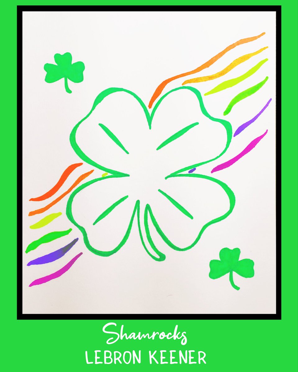 Shamrocks
By LeBron Keener 
#abstract #abstractart #abstractpainting #abstractartwork #art #artappreciation #artist #artistsoninstagram #artistshelpingartists #sketchbook #sketchart #sketching #drawing #SaintPatricksDay