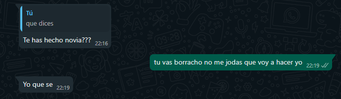 aprovecho esta conversacion con mi padre de ayer para la promo y tal