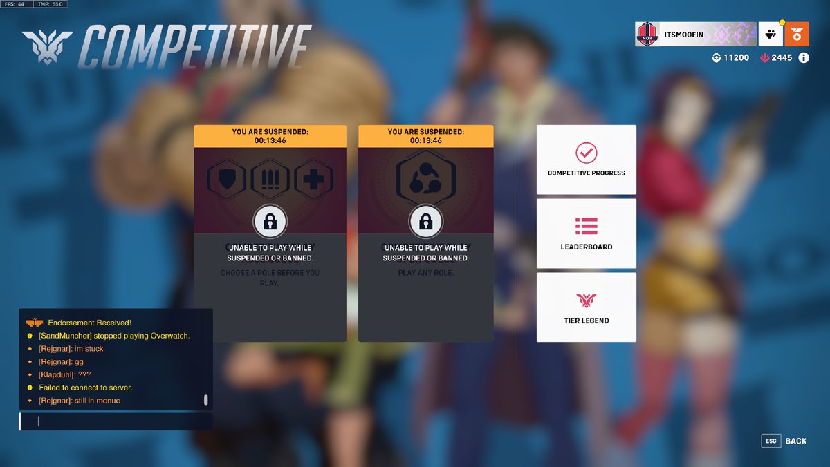 _itsMOOFIN's tweet photo. Wtf Blizz?! Fix your game.. 

@Blizzard_Ent @PlayOverwatch https://t.co/qSyGDxX2S2