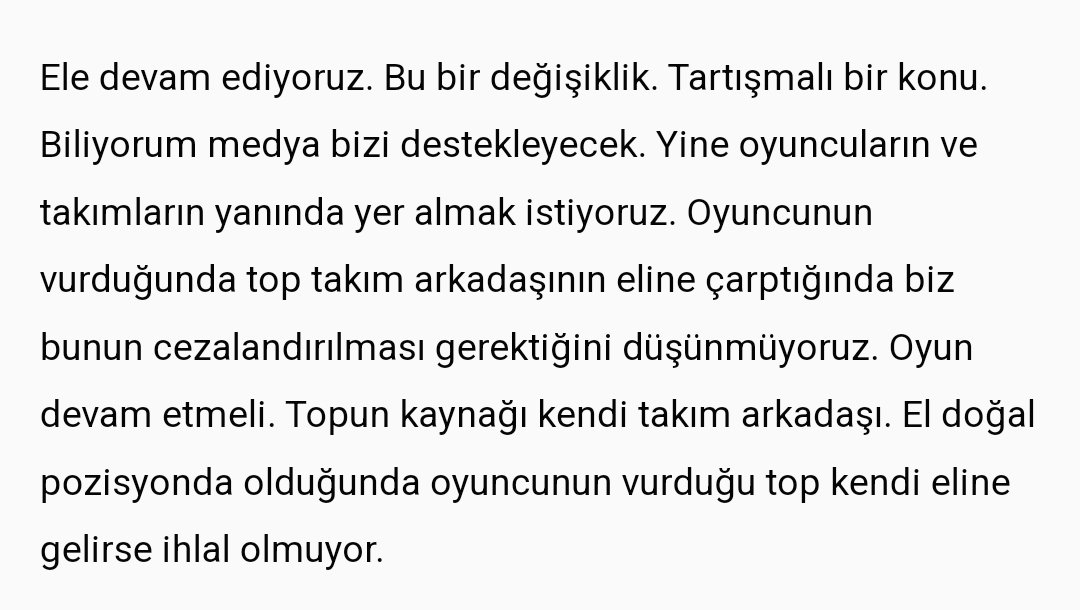 @bey5179 @ArsivUnutmzGS TFF Hakem Eğitimi Danışmanı Hugh Dallas diye bir adammış, dediği de şu; bu arada süper maçtı yebrik ederim 👍👏👏👏