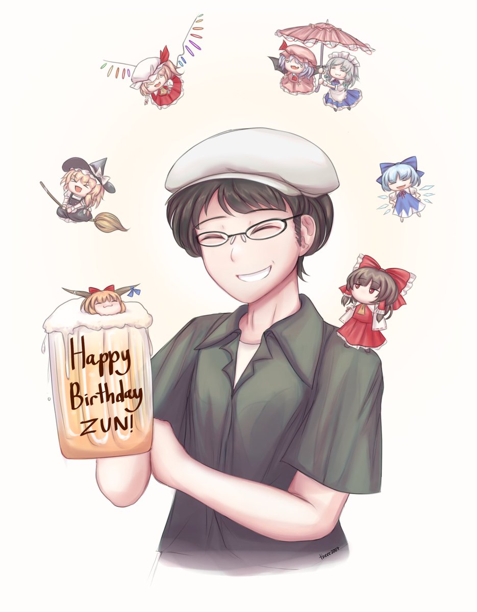 there2007's tweet image. happy brithdya zun 🦭🍻
#東方Project