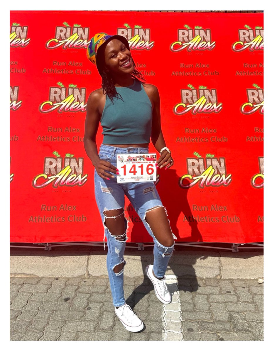 Eased back into things with a 30km run since the Elands Race. Also collected my race number for the upcoming @RunAlexAC 10k ❤️👌🏾💃🏾 Lovely seeing you my Queen @MirandzM 😘#AdreachAlex10k #WatermelonGang #RunningWithTumiSole #RedSkippa #IPaintedMyRun #FetchYourBody2024 #TrapnLos