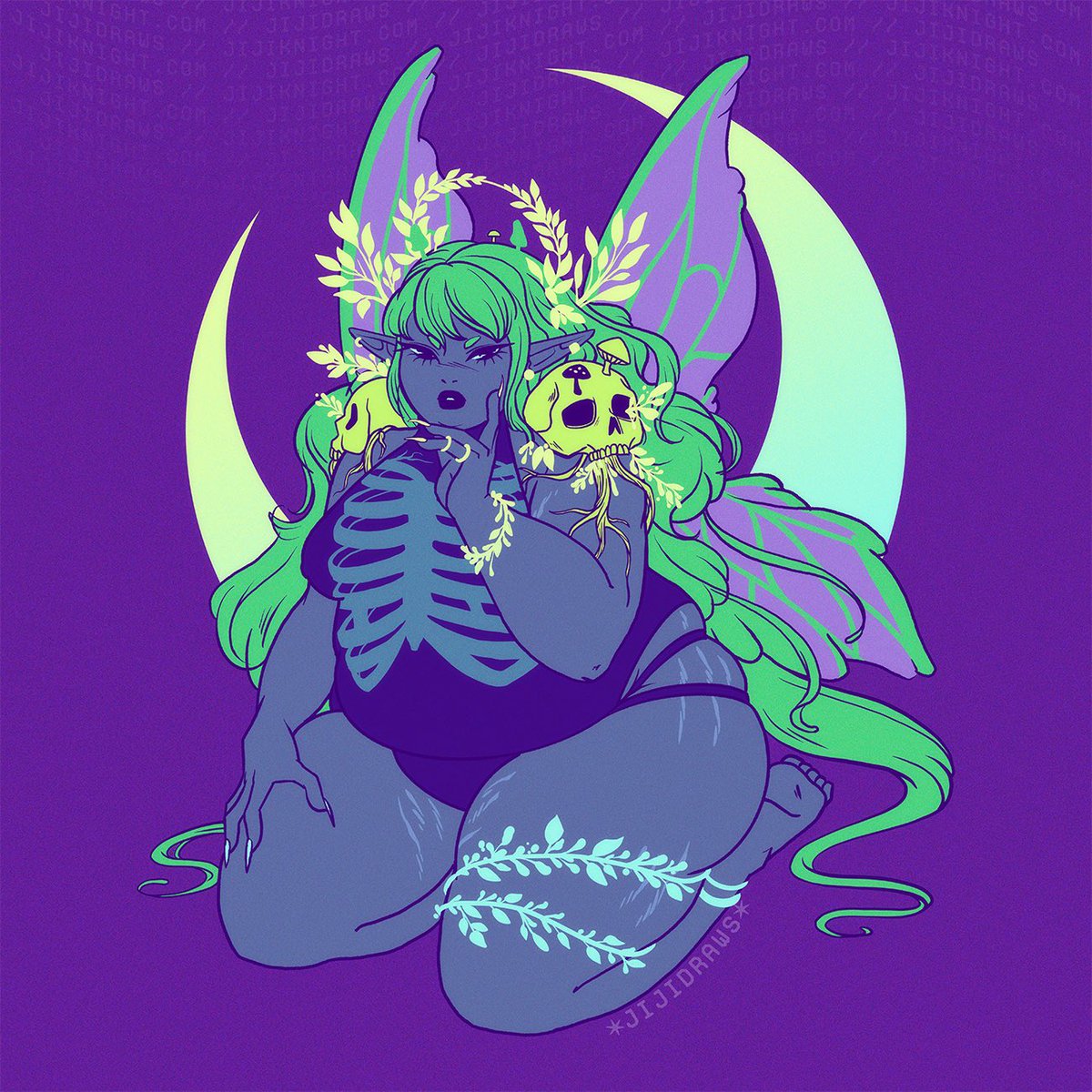 jijiknight's tweet photo. Fairy Queen 💜💚✨ https://t.co/2ngOK1GrVZ