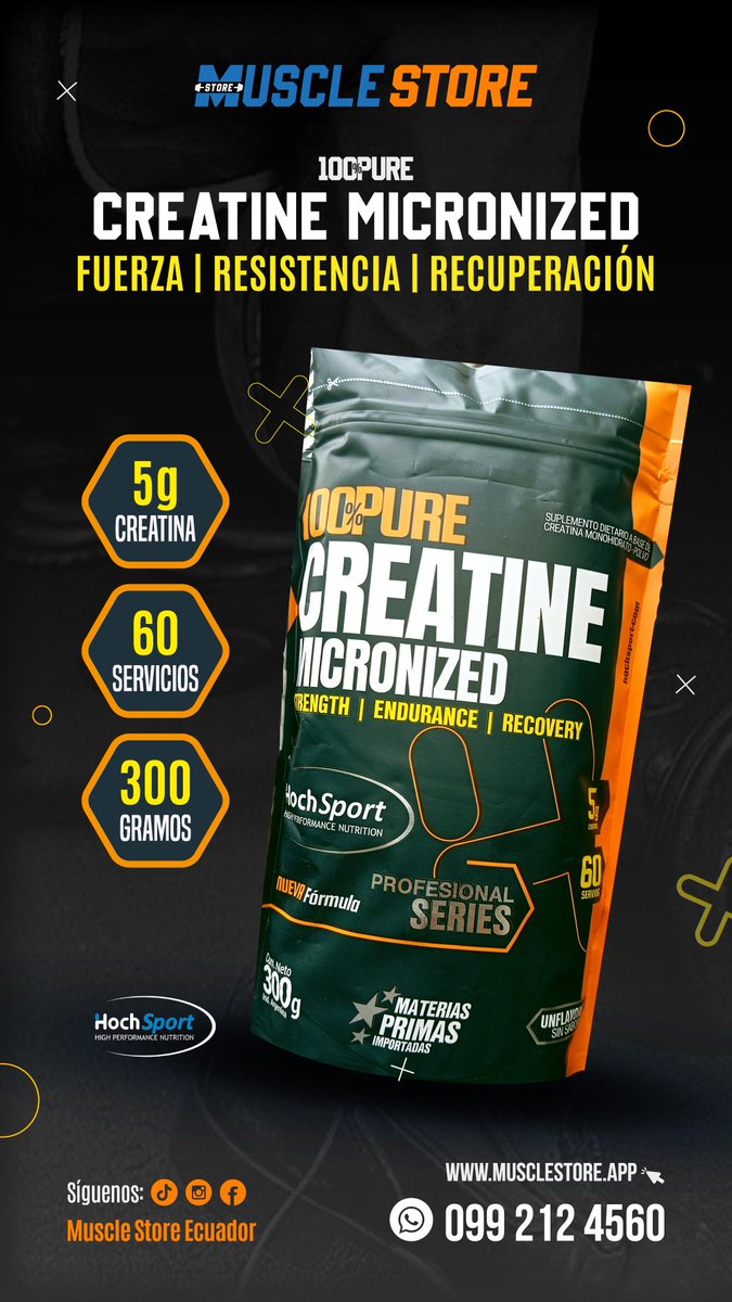 musclestore's tweet photo. Aumenta la fuerza, resistencia y recuperación. Compra en línea aquí: https://t.co/yvnFtEBn8b  #creatine #creatina https://t.co/4PdpZCKvaU