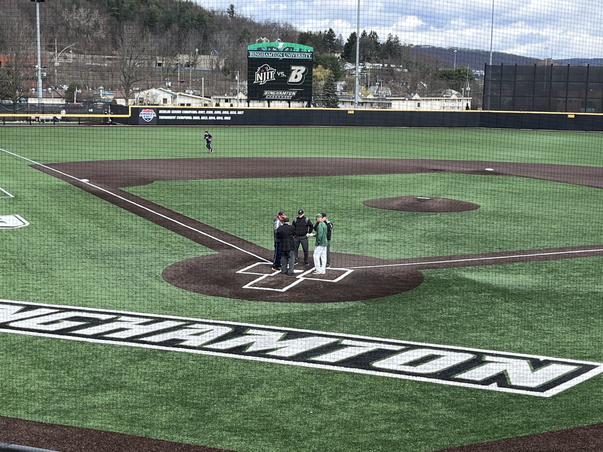 Happy St Patrick’s Day from Binghamton NY. Looking forward to an exciting day of America East baseball between Binghamton University and NJIT.