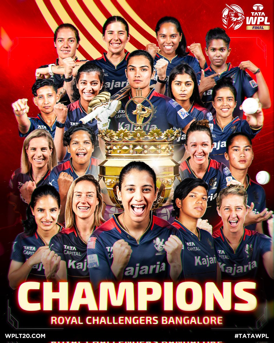 CricCrazyJohns's tweet photo. WPL POSTER FOR RCB.....!!!! 🔥 https://t.co/3Fu8EDkYth