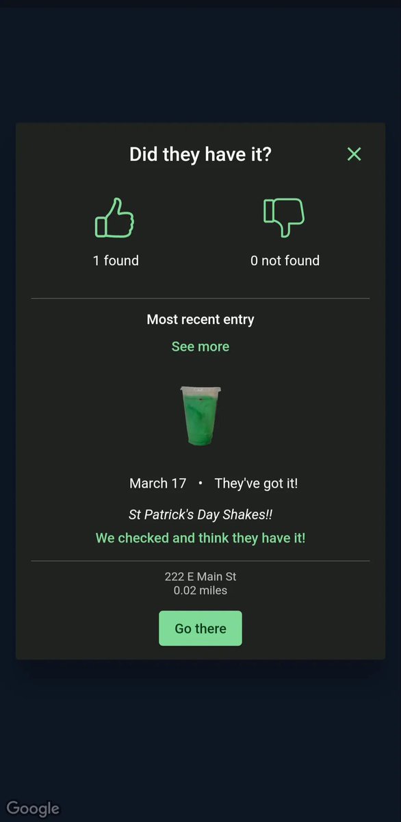 MarkDavisSays's tweet photo. Found my St Patrick’s Day #ShamrockShake with Shamrock Shake Finder!!! https://t.co/TqAuBp4xtg