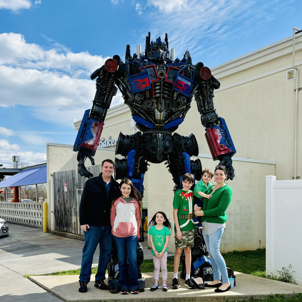 Happy St Patrick’s Day from the Suetterleins and Optimus Prime! ☘️