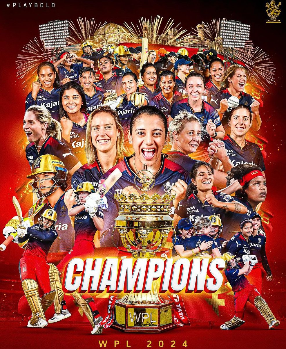 AnkitThacur_'s tweet photo. RCB🏆❤️
.
.
.
#WPLFinal @RCBTweets https://t.co/4V9XIGnZs3