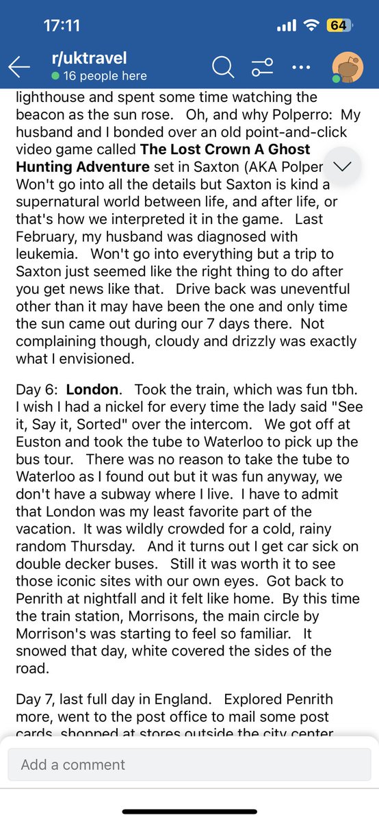 So, remember the Americans who wanted to fly into Newcastle and drive between Scotland, the Lake District, London, and Cornwall all in one week? They only went and did it: