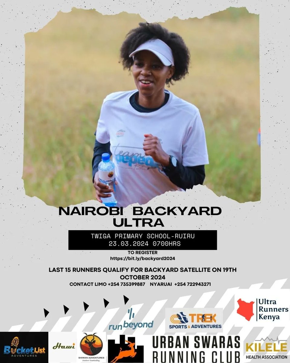 It's time for Nairobi Backyard Ultra. 6.7km every hour until the last man standing. Join us this coming weekend. #ultrarunning #ultrarumner #kenyanrunners #backyard #backuardultra