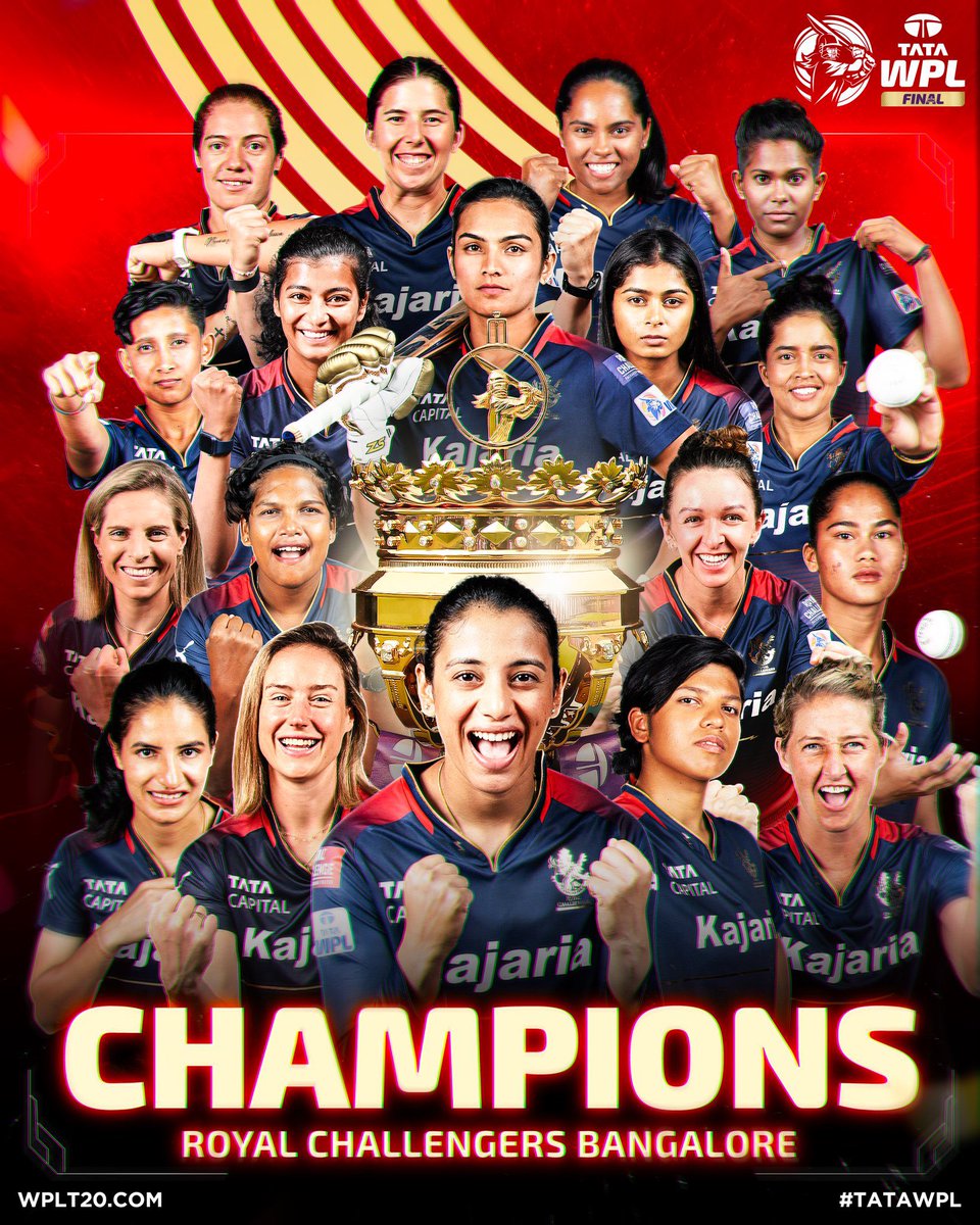 Kudos RCB Women’s team. That’s a amazing achievement 💥 #WPL2024 #rcb