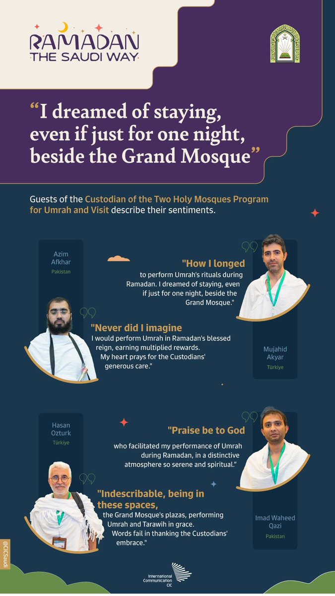 SaudiTVEN's tweet photo. Amidst the sacred halls of the Grand Mosque, many find comfort. Some pilgrims express their feelings while performing #Umrah during this auspicious #Ramadan season. https://t.co/maU3dafQ1M