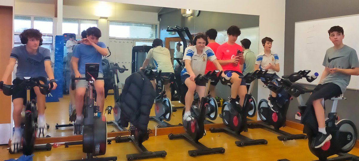 The final team is going for it. Archie W is the leading cyclist in years 9-11 and Jamie N has smashed it out in Y9 and is aiming for 180km.