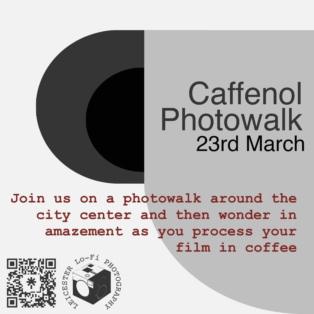 Few days left to get yourself booked onto our caffenol film processing photowalk (we'll also have coffee and tea to drink, as well as the usual selection of biscuits). eventbrite.com/o/18052759883