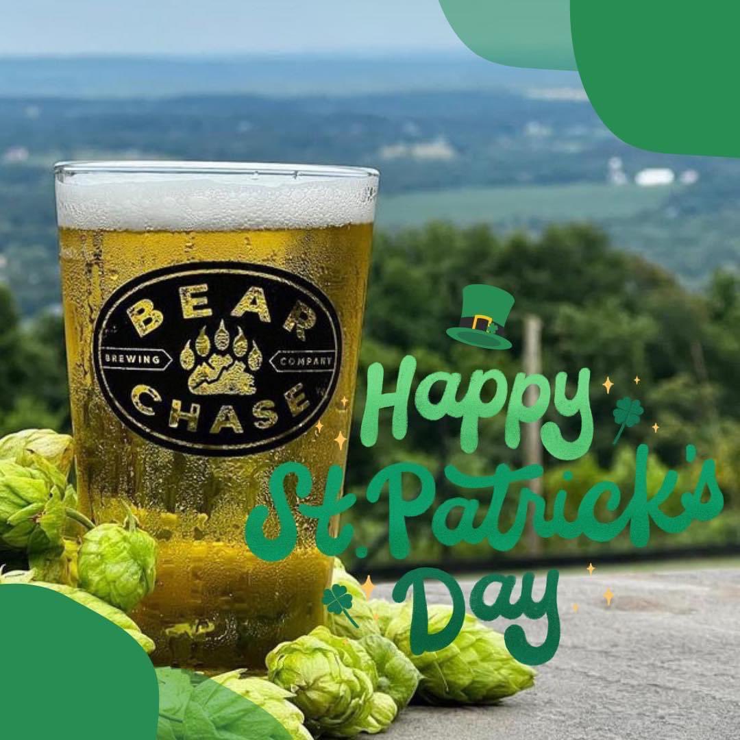 🍀🇮🇪HOPPY St. Patrick’s Day!

Celebrate St. Patty’s Day at Bear Chase Brewing! We’ve got Irish music, great food, your favorite Bear Chase craft brews, and a performance by Misneach Irish Dance at 4 PM!

#StPaddysDay #bearchasebrewing #vacraftbeer #loveloudoun