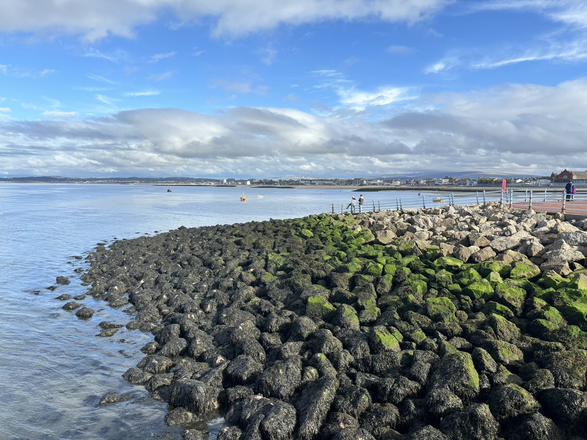 We found the sunshine this afternoon; it was in Morecambe, at least for a while.