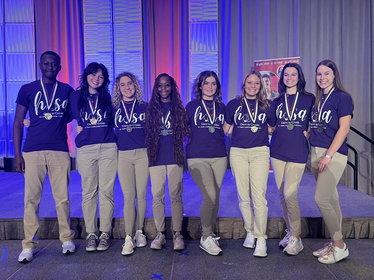 JFBHSRebels's tweet photo. 🎉 Byrnes High HOSA rocked the SC State Leadership Conference! 🏥 With 1,850 students competing, our squad shined bright 💫 Many advanced to round two, and 8 are Houston-bound for Internationals! 🌟 #FutureHealthPros #GoByrnesHOSA 🥼👏 https://t.co/5D0cAN2ak6