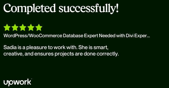 codewithsad's tweet photo. A 5-star review on @Upwork  indicates that you successfully ✌ provided very satisfactory services to the client.

An extraordinary partnership with the client! @Upwork.

#upwork #upworkreview
#clinetsatisfaction #upworkclinet #upworkfeedback #upworkfreelancer https://t.co/cAmZou199J
