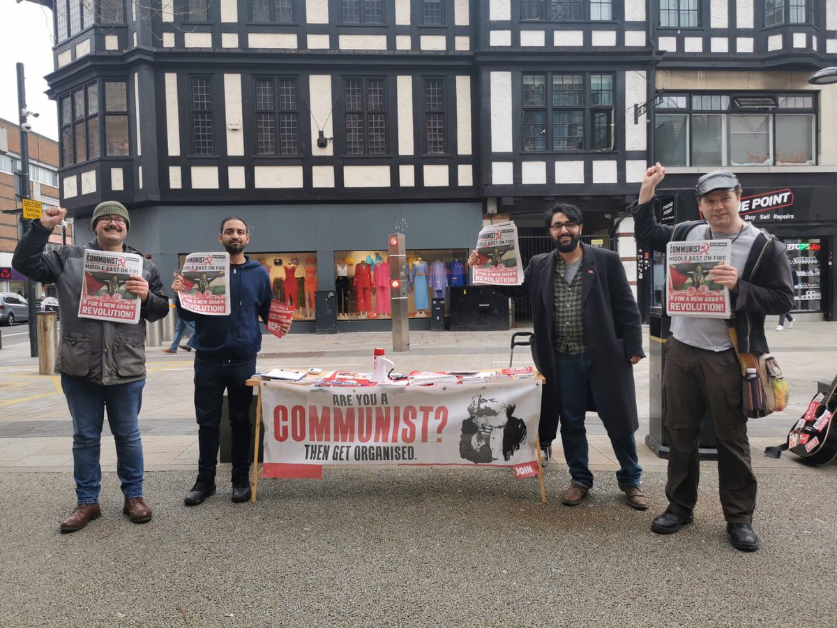 Fantastic recruitment day in Watford. People were sick of war and austerity, wanted to hear what the communists had to say and how to build a revolutionary communist party.

If you want to as well, DM us!