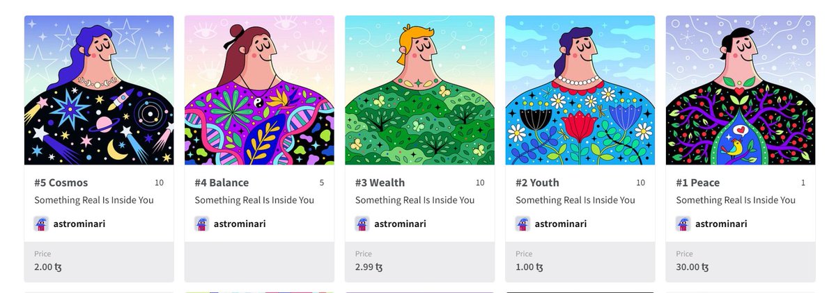 'Something Real Is Inside You' 💎collection via
<a href="/objktcom/">objkt</a> 

NEW DROP 🌎🌍🌏
#5 'Cosmos' 🌠☄️🌙🪐🌕
- 10 Editions
- 2 #xtz

objkt.com/collections/KT… 

#tez #tezosart #WomenInNFT #xtz #tezos #NFTCommunity #newdropNFT