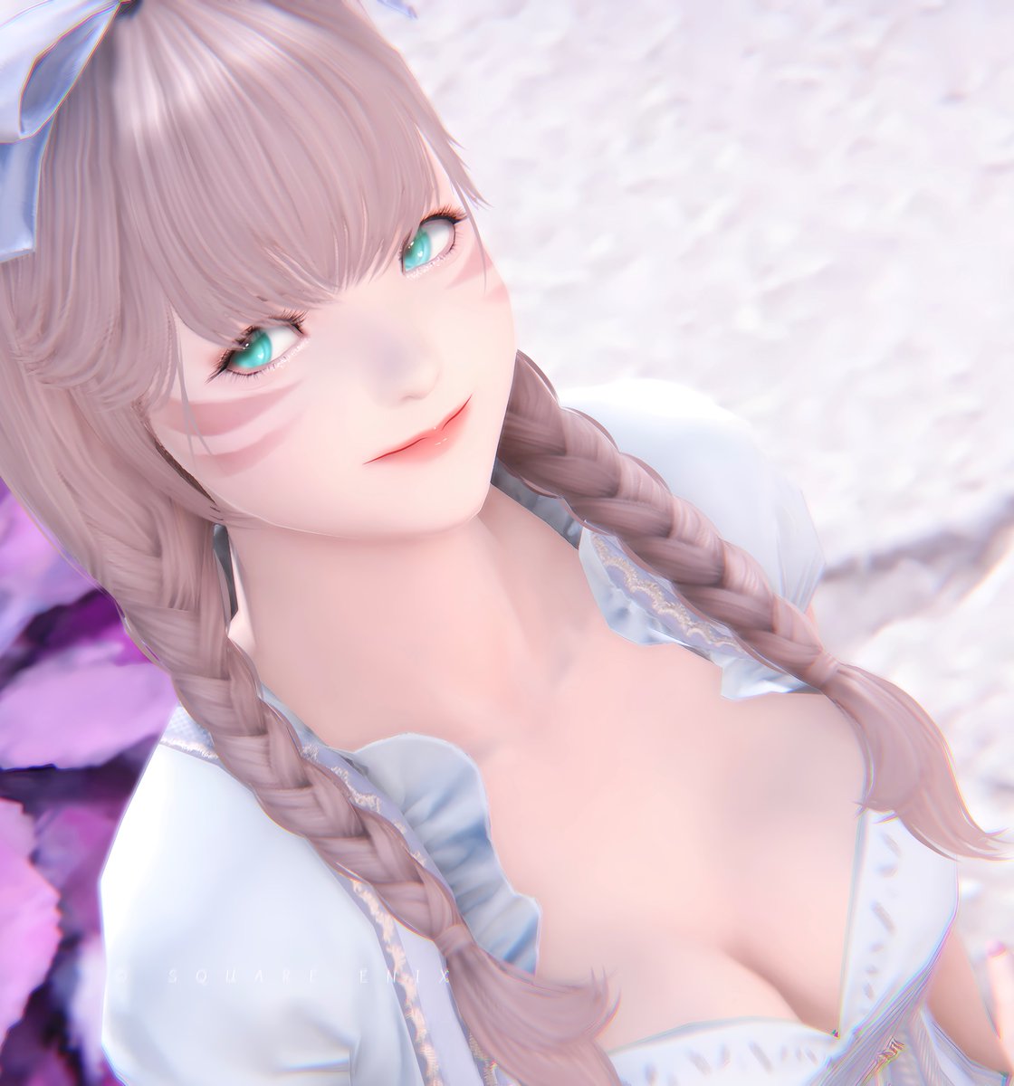 おはよ🩵 ︎❀ #おはミコ ￤#ミコッテ ￤#FF14 ❀