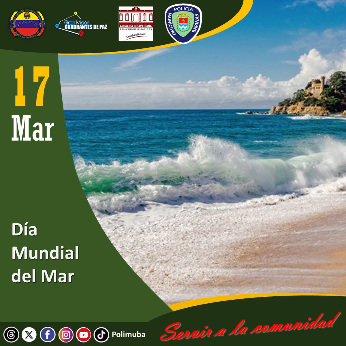 Cada #17Mar se celebra el Día Mundial del Mar, establecido por la Organización Marítima Mundial (OMI), para concienciar a la población sobre la importancia de preservar y asegurar la biodiversidad marina alrededor del mundo #VenezuelaDecideElFuturo @Visipol_MIJP @jbarrios_cpeb