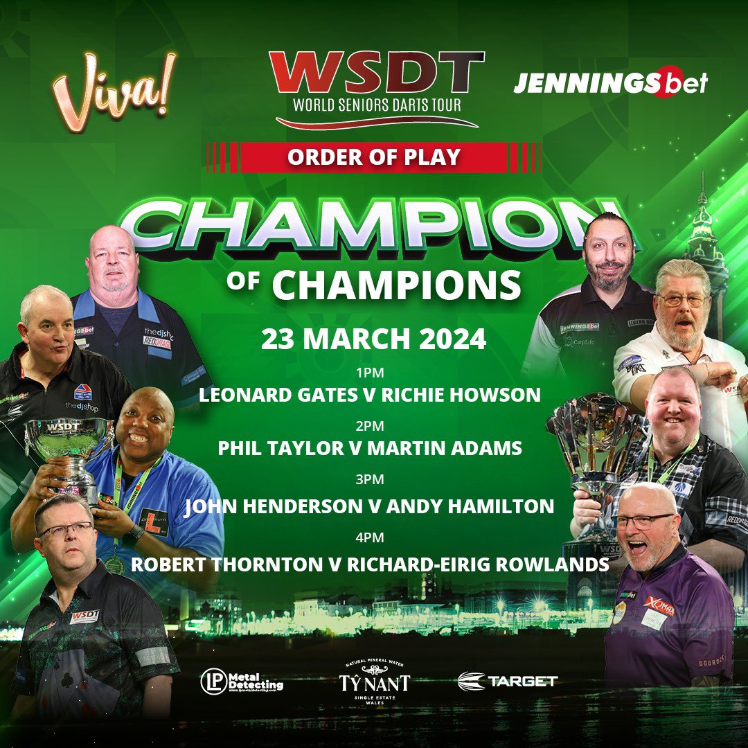 Tune in to Top Tungsten Throwing 🖥️ Catch every match of the @jenningsbetinfo Champion of Champions LIVE on @BBCSport and @BBCiPlayer, with Sundays final session also available on @BBCRedButton 🎯