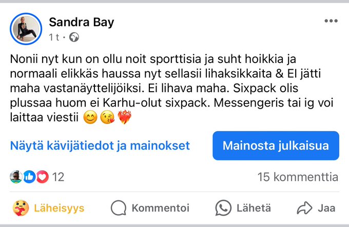 CASTING!!!🔥🔥   Etsin lihaksikkaita miesmalleja. NYT ON TEID&Auml;N AIKA!!!🔥🔥 Kauan kysytty ja odotettu. CASTING<a href="/tag/onlyfans"class="tags"><span>#onlyfans</span></a>