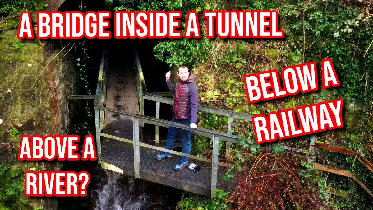 Whilst in Wales i visited a Bridge that was inside a tunnel below a Disused Railway with a river below! Check out my latest video below for more: . youtu.be/7V8vwGsYZz0 . . #wales #tunnel #culvert #explore #hidden #amazing #places