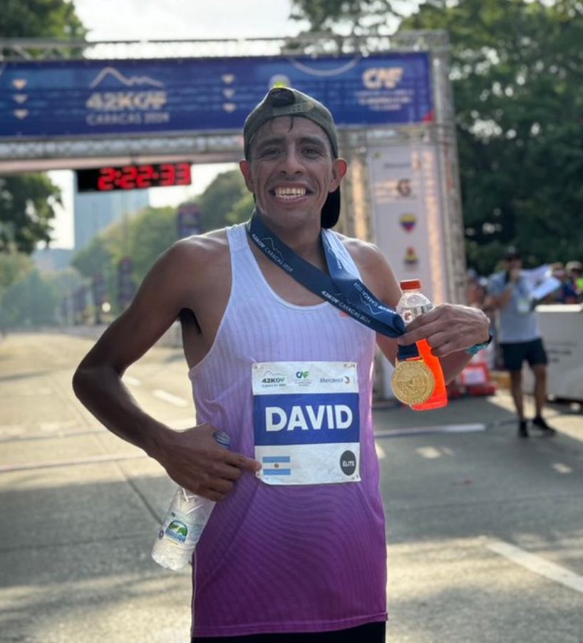 Tonycarrascoc's tweet image. El argentino David Rodríguez y la colombiana Lina Pantoja ganan el Maratón CAF 2024. @maraton_CAF #MaratonCAF #caracas