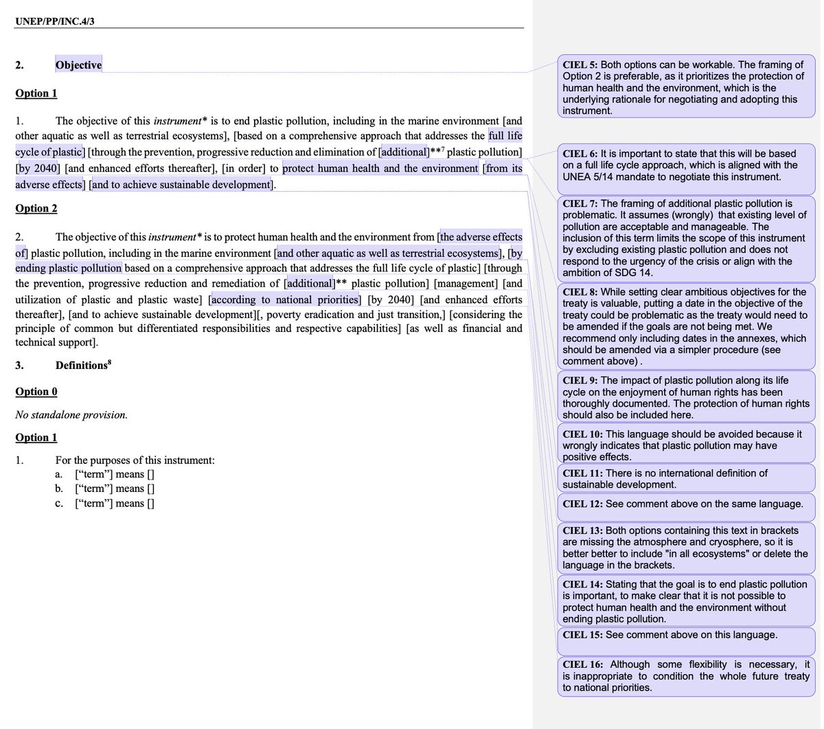 🔴Breaking: CIEL analysis of the Rev. Zero Draft text of the #PlasticsTreaty is out for #INC4 📷🇨🇦 ~170 comments for negotiators! READ and print your copy ciel.org/wp-content/upl…