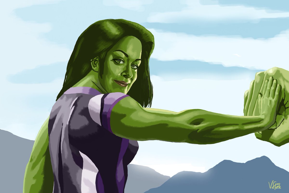 Some green for #StPatricksDay. #SheHulk #JenniferWalters #TatianaMaslany #MCU #fanart