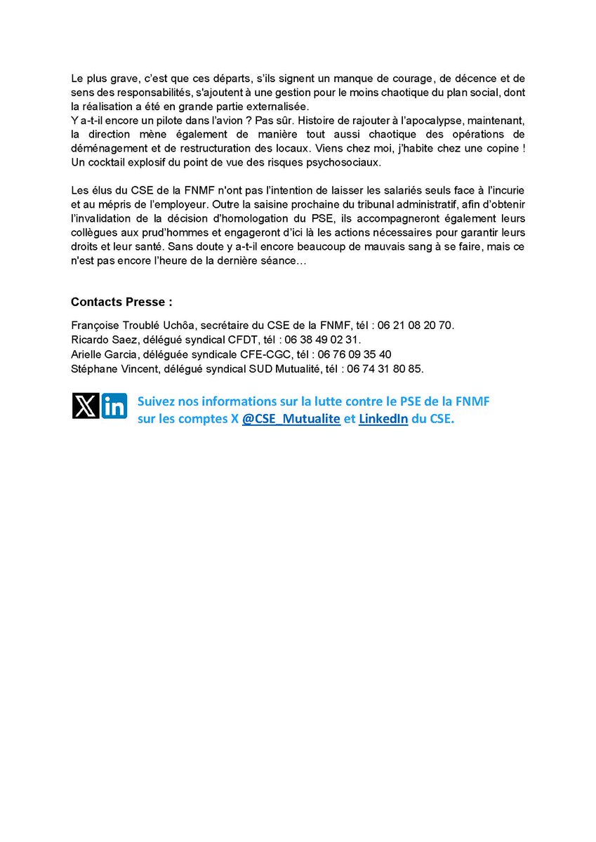 CSE de la Mutualité Française tweet media