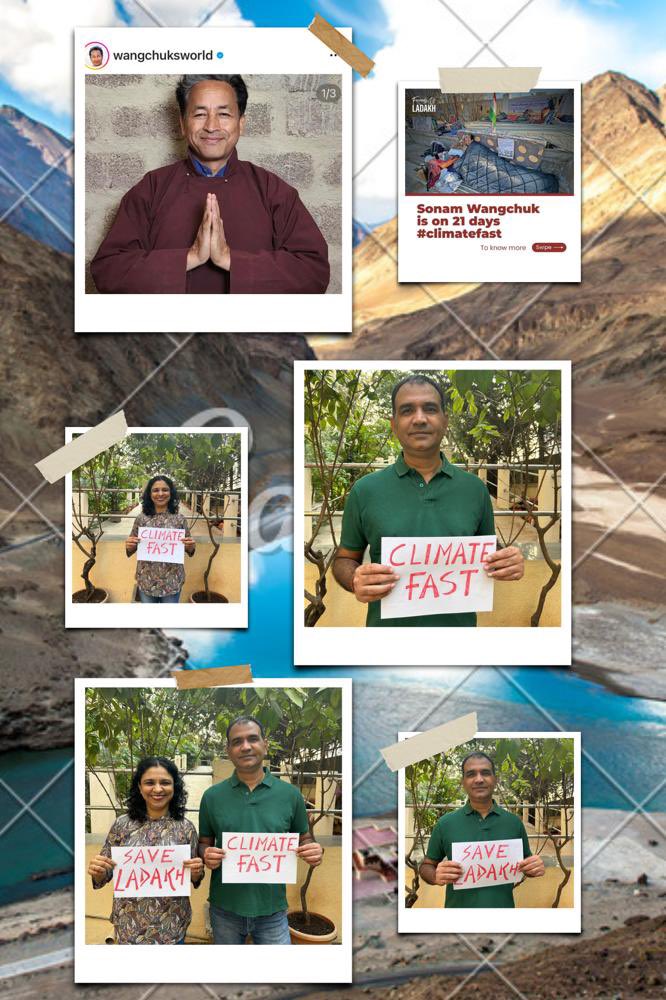 We joined Sonam Wangchuk in his 21 day CLIMATE FAST. He is fighting for truth, democracy and environment in Ladakh. Ladakh’s unique ecosystem & culture demand special protections – the kind the 6th Schedule provides.
#saveladakh #climatefast. #friendsofladakh