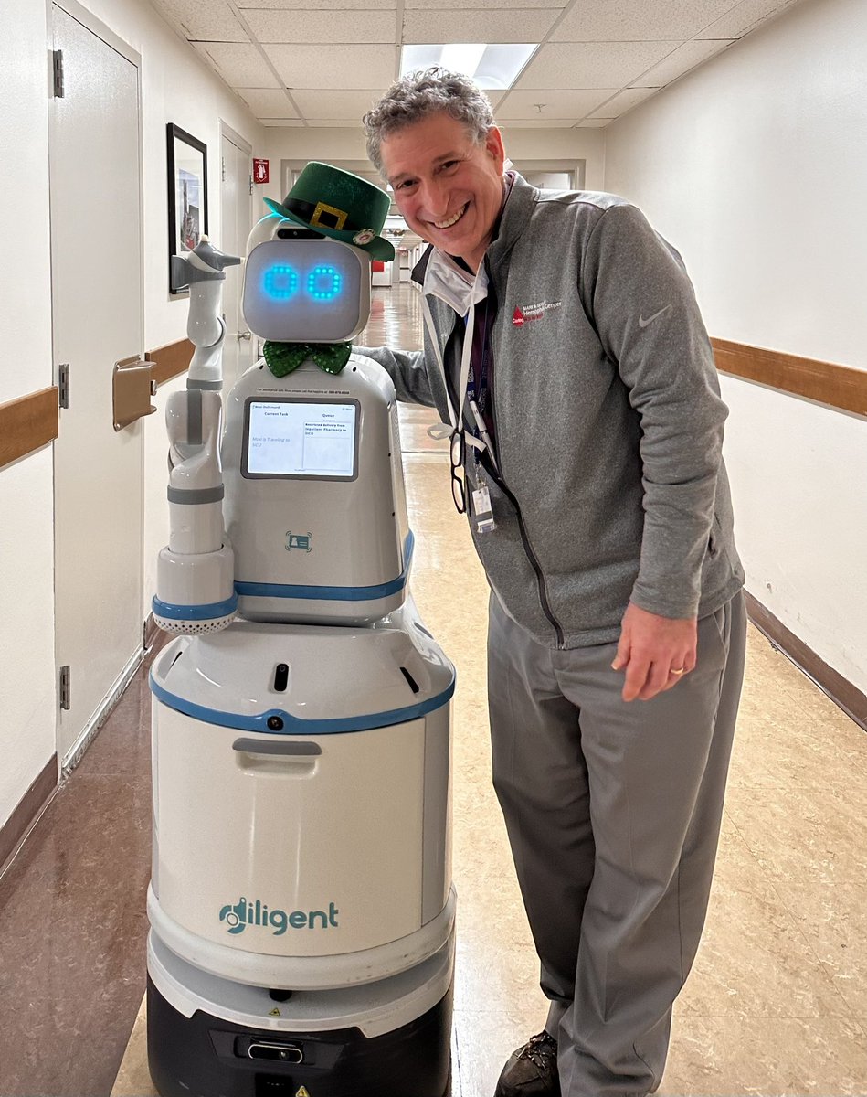 Happy St. Patrick’s Day from the hospital from Moxi and me
