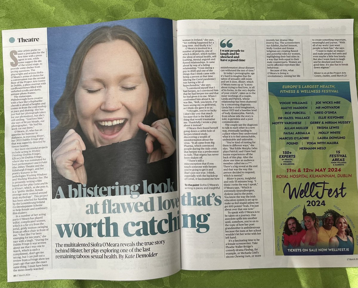 Happy St Patrick’s day! These photos were taken on the roof of Project and I was shaking in my boots because i’m scared of heights for the @thetimes Chatting all things Blister and Come and Be a Winner and life in general really these days! 😌❤️.