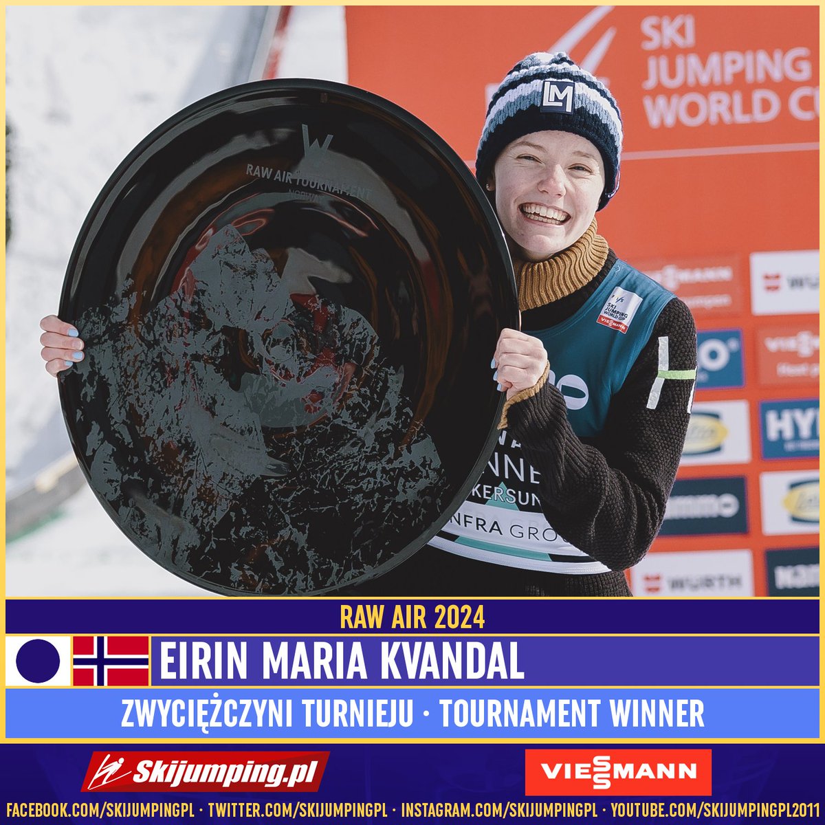 Skijumpingpl's tweet image. TOP3 - #RawAir Ladies 2024:

1. 🇳🇴Eirin Maria #Kvandal
2. 🇳🇴Silje #Opseth
3. 🇦🇹Eva #Pinkelnig

 Congratulations! #skijumpingfamily