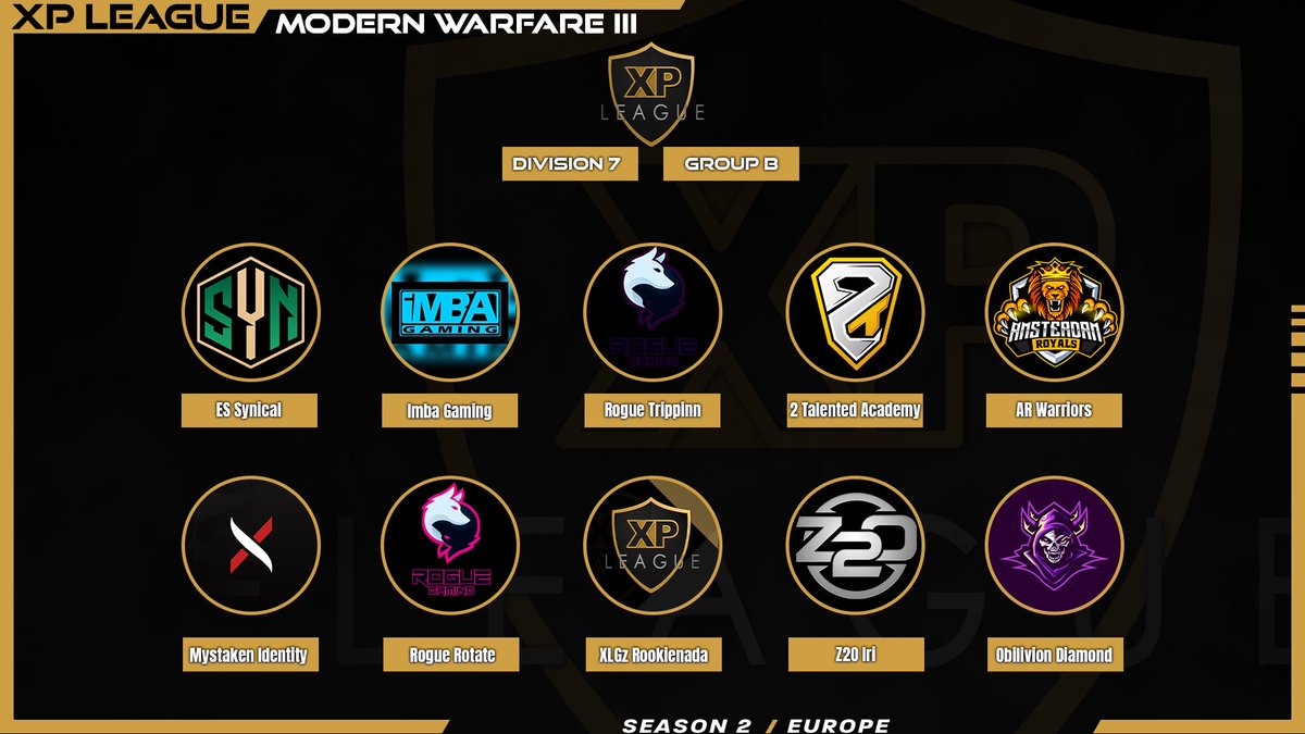 AEL - Amateur Esports League (@ameleague) on Twitter photo <a href="/22EsportsUK/">22 Esports</a> <a href="/K2eSportsCOD/">K2 eSports</a> <a href="/ESSynical/">Synical</a> @ElmetsOnTour <a href="/GrimsbyGamblers/">Grimsby Gamblers</a> <a href="/AnnexEsport/">๐๐ง๐ง๐๐ฑ ๐๐ฌ๐ฉ๐จ๐ซ๐ญ๐ฌ ๐ด</a> <a href="/Sznesportscod/">SzNEsports</a> <a href="/TeamZero2One/">Zero2One</a> <a href="/AmsterdamRoyals/">Amsterdam Royals</a> <a href="/OlympianEsport1/">Olympian Esports</a> <a href="/PrimCorp_/">PRIM X</a> <a href="/SummirGaming/">SummirGaming</a> <a href="/skelpesports/">Skelp ๐ฎ๐ด๓ ง๓ ข๓ ณ๓ ฃ๓ ด๓ ฟ</a> <a href="/MystakenEsports/">Mystaken Esports</a> <a href="/Rogue__Gaming/">Rogue Gaming</a> <a href="/2TalentedEU/">2 Talented</a> @_ExCiteGaming @Vendetta_GGs Division 7 <a href="/22EsportsUK/">22 Esports</a> <a href="/K2eSportsCOD/">K2 eSports</a> <a href="/ESSynical/">Synical</a> @ElmetsOnTour <a href="/GrimsbyGamblers/">Grimsby Gamblers</a> <a href="/AnnexEsport/">๐๐ง๐ง๐๐ฑ ๐๐ฌ๐ฉ๐จ๐ซ๐ญ๐ฌ ๐ด</a> <a href="/Sznesportscod/">SzNEsports</a> <a href="/TeamZero2One/">Zero2One</a> <a href="/AmsterdamRoyals/">Amsterdam Royals</a> <a href="/OlympianEsport1/">Olympian Esports</a> <a href="/PrimCorp_/">PRIM X</a> <a href="/SummirGaming/">SummirGaming</a> <a href="/skelpesports/">Skelp ๐ฎ๐ด๓ ง๓ ข๓ ณ๓ ฃ๓ ด๓ ฟ</a> <a href="/MystakenEsports/">Mystaken Esports</a> <a href="/Rogue__Gaming/">Rogue Gaming</a> <a href="/2TalentedEU/">2 Talented</a> @_ExCiteGaming @Vendetta_GGs Division 7