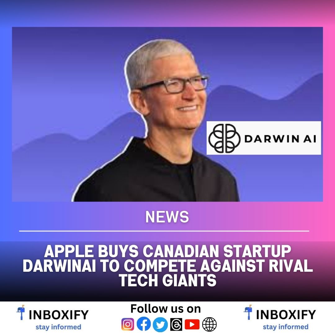 INBOXIFY_NEWS's tweet photo. Alexander Wong, an AI researcher who helped create DarwinAI, has joined Apple as a director in the company's AI wing as part of the acquisition, this startup will likely provide next-gen artificial intelligence (AI) features to iOS 18

#inboxify #apple #ios18 #DarwinAI #iphone https://t.co/PNzA0HgV6q