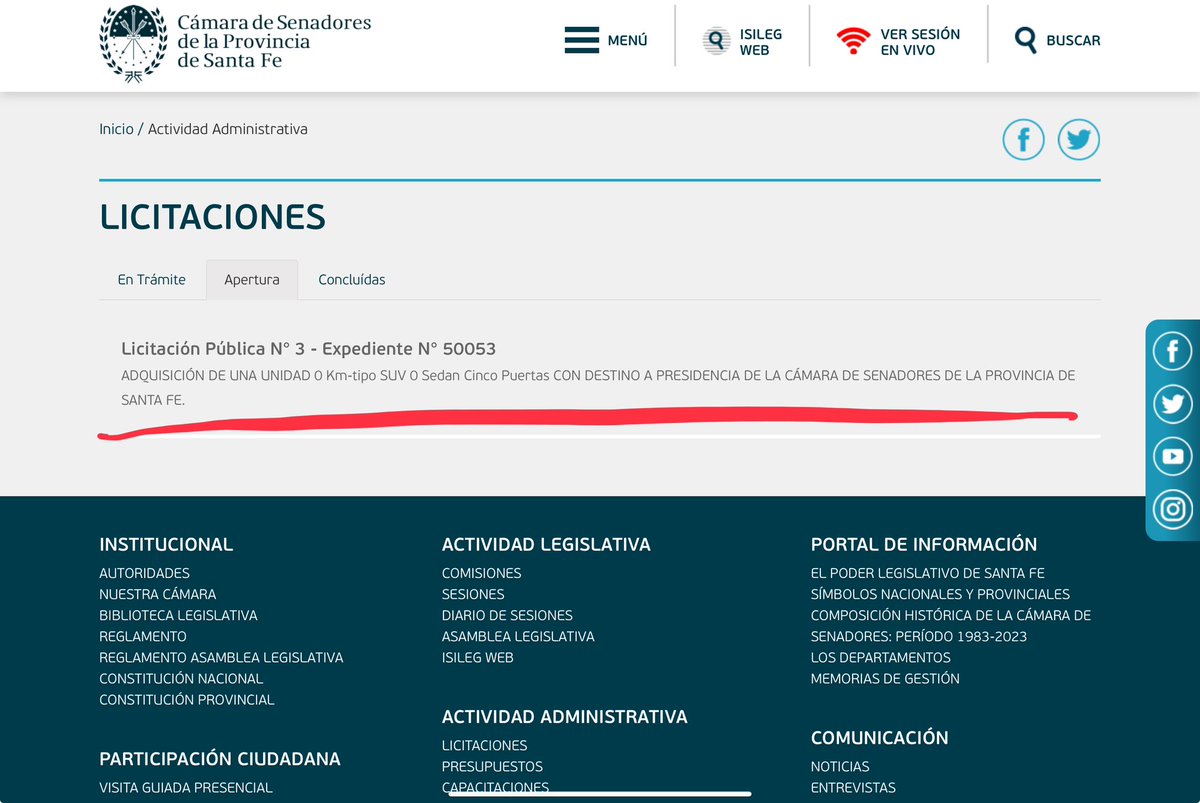 A veces cuando estoy aburrido me meto en la página de los senadores de #SantaFe.

Es una fija, siempre hay algo divertido… 

(HASTA QUE RECORDÁS QUIÉN PAGA LA FIESTA).

Acá la presidenta de la Cámara <a href="/GiScaglia/">Gisela Scaglia</a> parece que quiere otro auto.

Tiene que ser 0 km, y una camioneta
