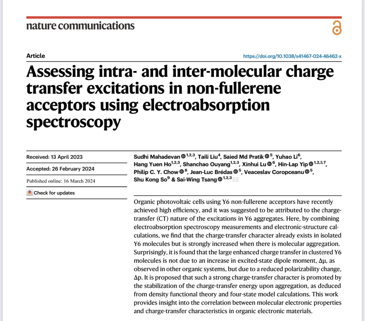 My dream has a DOI now. It’s finally out!!! 

My debut publication, with a story spanning almost four years—what a journey it has been!!! nature.com/articles/s4146…

<a href="/CityUHongKong/">CityU Hong Kong</a> <a href="/NatureComms/">Nature Communications</a>