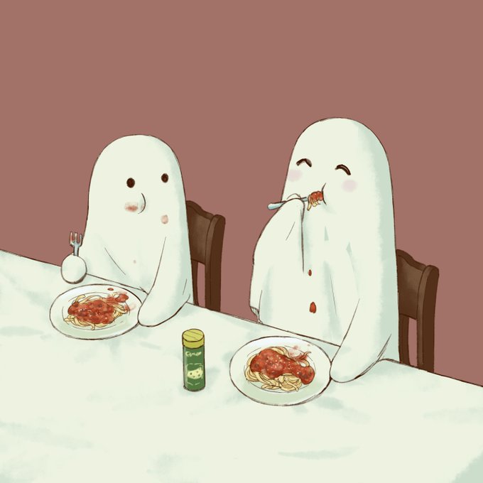 「食べ物 ghost costume」のTwitter画像/イラスト(新着)