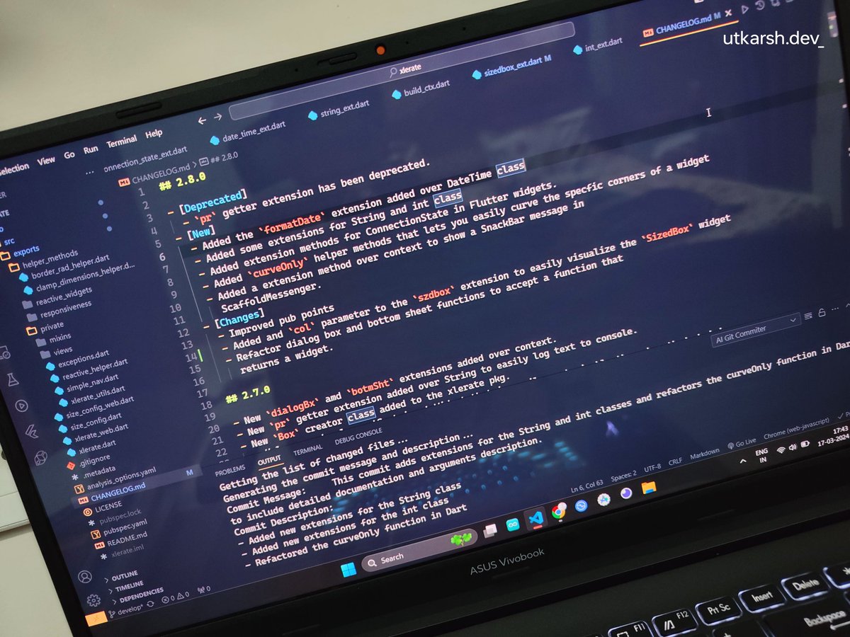 utkarshdev_'s tweet photo. New version is underway.
Learn more about xlerate here 👇
https://t.co/Atfeu6FFoI
#flutterdev #flutter #dartpackage #xlerate #buildinpublic #buildinginpublic #uiux #ui https://t.co/494AMKD6kc
